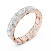 Radiant Eternity Mens Ring — 4.87ct