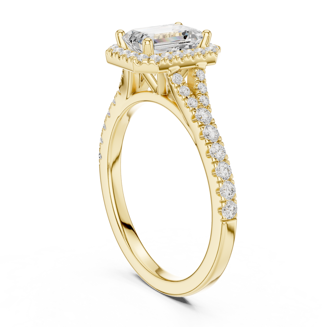 Aria 1.00ct Emerald Cut Diamond Ring