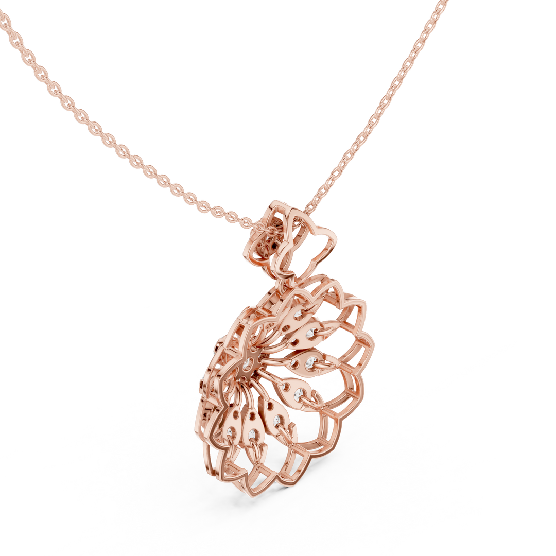Sunflower Marquise Pendant — 1.76ct