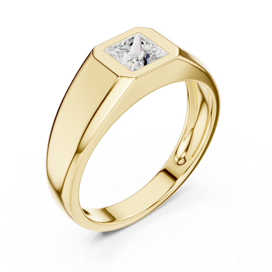 Princess Signet Mens Ring — 0.50ct