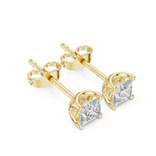Sana Diamond Solitaire Stud Earrings