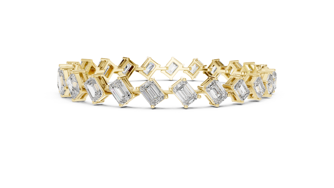 Emerald Radiant Bracelet — 13.73ct