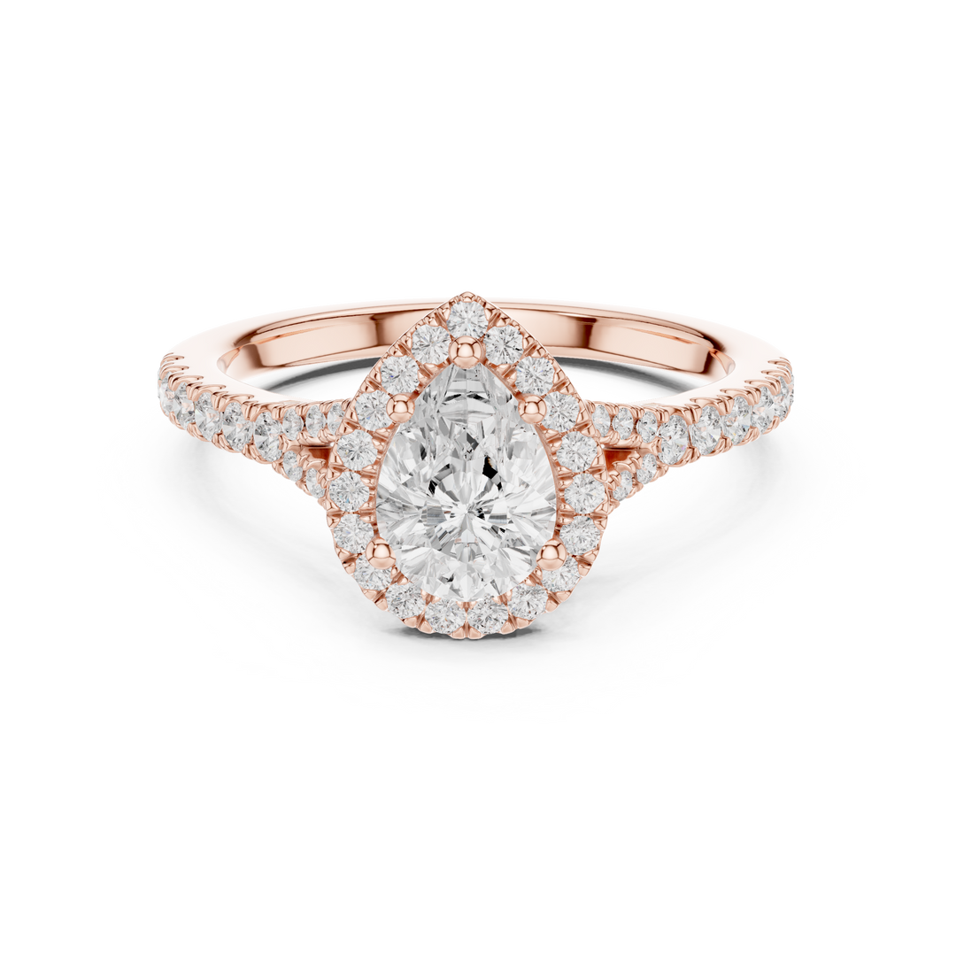 Lune 1.00ct Pear Shape Diamond Ring