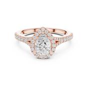 Lune 1.00ct Pear Shape Diamond Ring