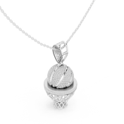 Basketball Hoop Pendant — 2.09ct