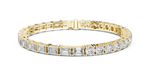 Load image into Gallery viewer, Round Emerald Bracelet — 12.60ct
