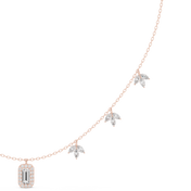 Botanical Leaf Pendant Necklace — 1.73ct