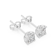 Sana Diamond Solitaire Stud Earrings
