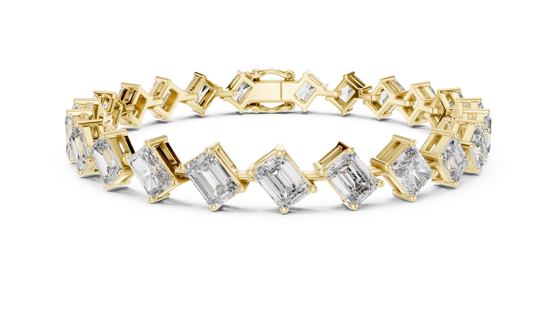 Emerald Radiant Bracelet — 13.73ct