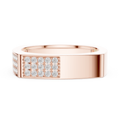 Pavé Surface Mens Ring — 0.53ct