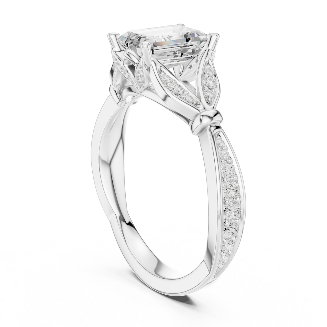 Emeraude 1.30ct Emerald Cut Diamond Ring