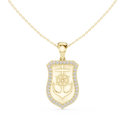 Shield Anchor Pendant — 1.11ct