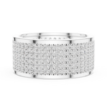 Load image into Gallery viewer, Grid Pavé Mens Ring — 1.84ct
