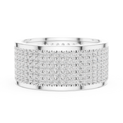 Grid Pavé Mens Ring — 1.84ct