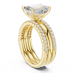 Load image into Gallery viewer, Oberon 2.83ct Emerald Cut Diamond Ring
