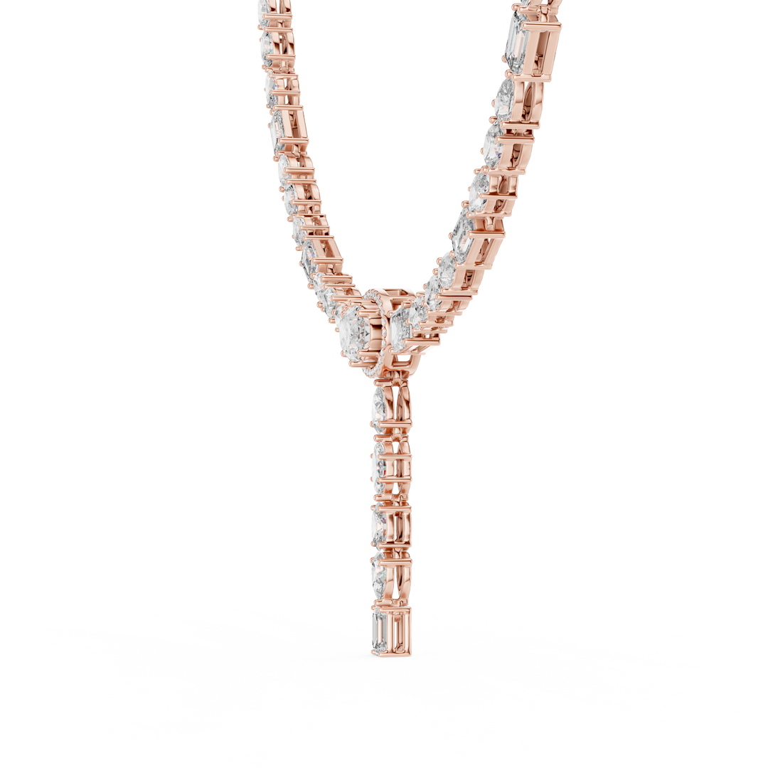 Cascading Multi-Cut Drop Necklace — 14.27ct