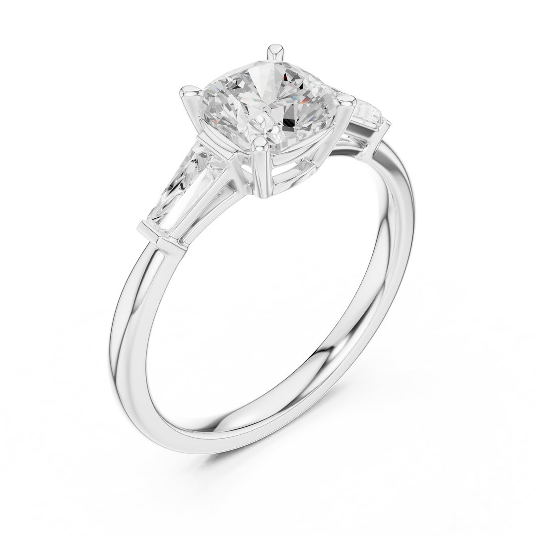 Bijou 1.42ct Cushion Cut Diamond Ring