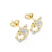 Allegra Diamond Halo Stud Earrings