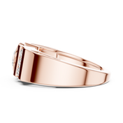 Channel Shoulder Mens Ring — 1.21ct