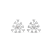 Elara Diamond Solitaire Stud Earrings