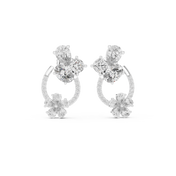 Lumiere Diamond Halo Stud Earrings