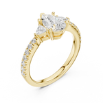 Load image into Gallery viewer, Dewdrop Pear Cut Diamond Ring
