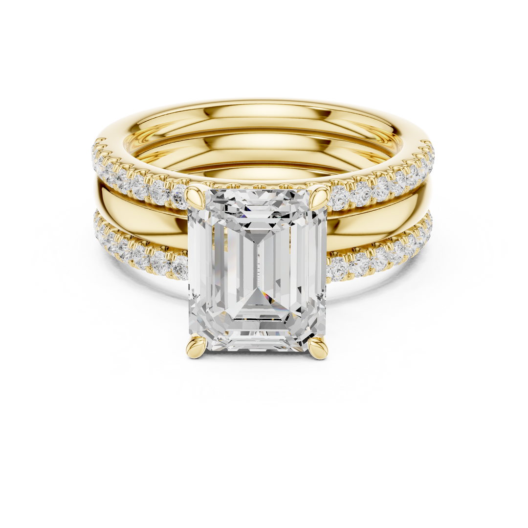 Oberon 2.83ct Emerald Cut Diamond Ring