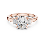Load image into Gallery viewer, Marquette Oval Three-Stone Diamond Ring
