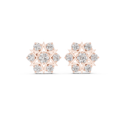 Anya Diamond Solitaire Stud Earrings