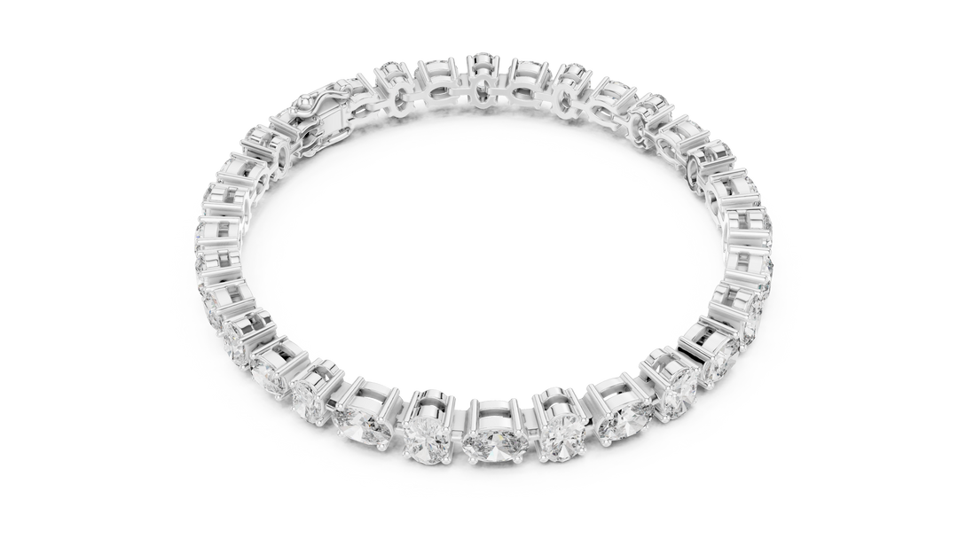 Oval Tennis Bracelet — 7.71ct