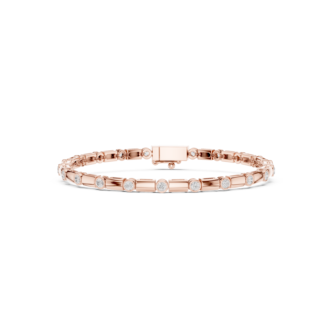 Bezel Chain Men's Bracelet — 0.81ct