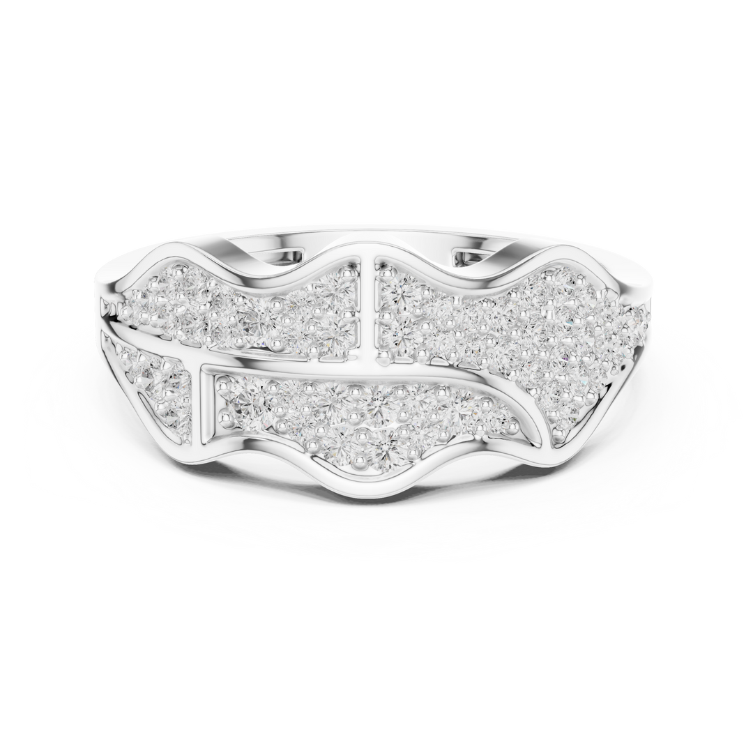 Pyramid Top Mens Ring — 0.43ct