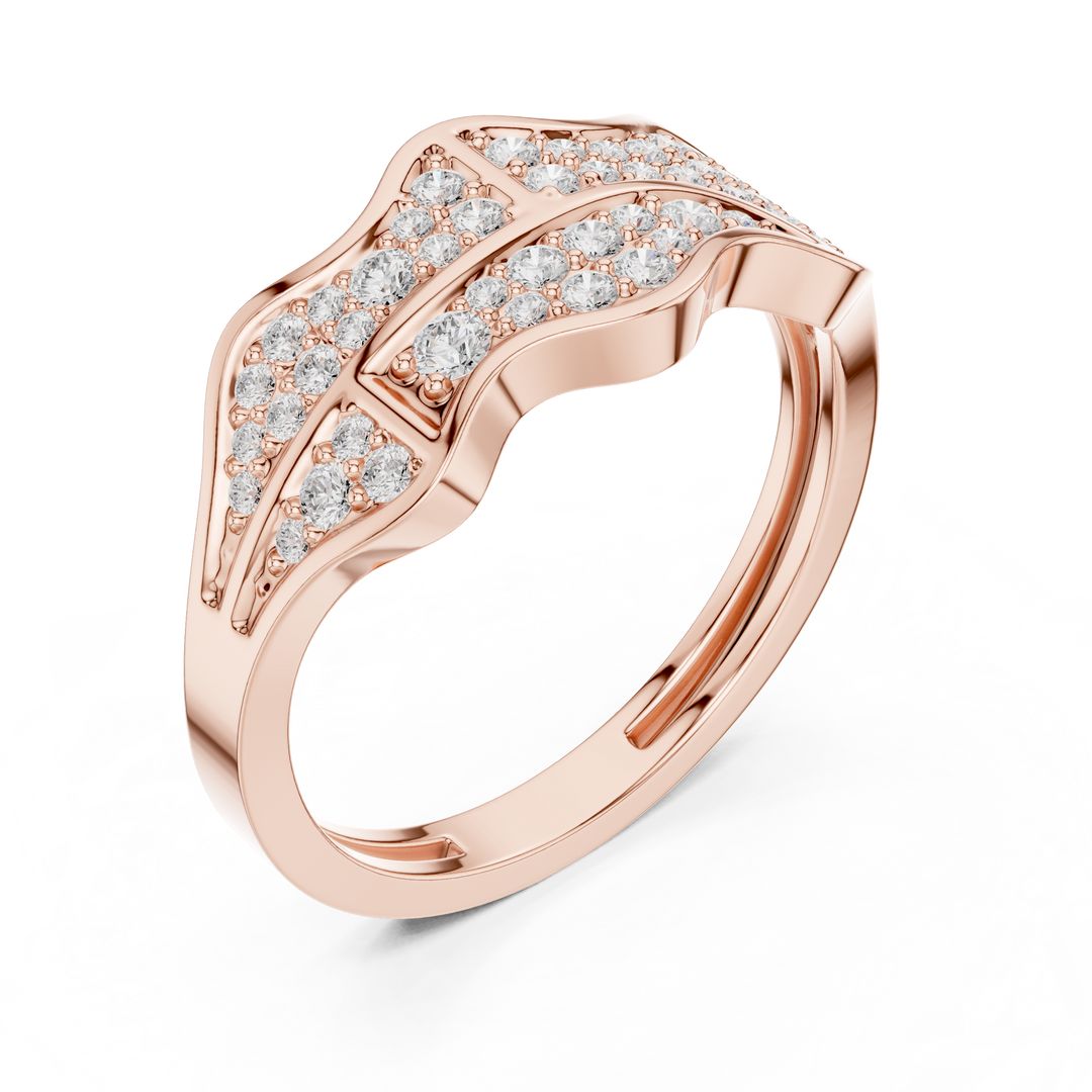 Pyramid Top Mens Ring — 0.43ct