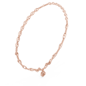 Oval Link Tassel Necklace — 1.84ct