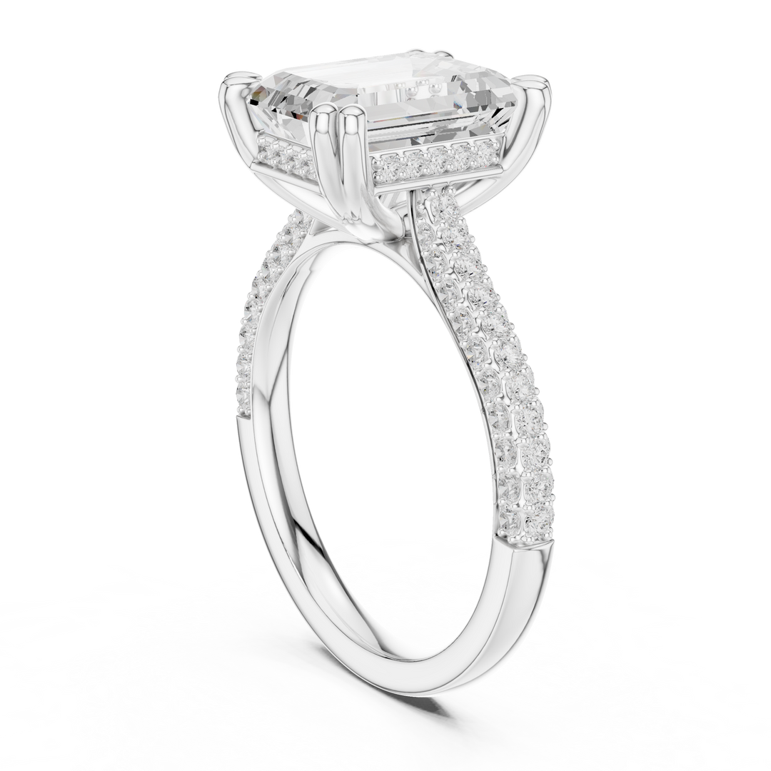 Apex 3.71ct Emerald Cut Diamond Ring