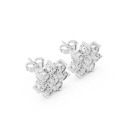 Faye Diamond Solitaire Stud Earrings