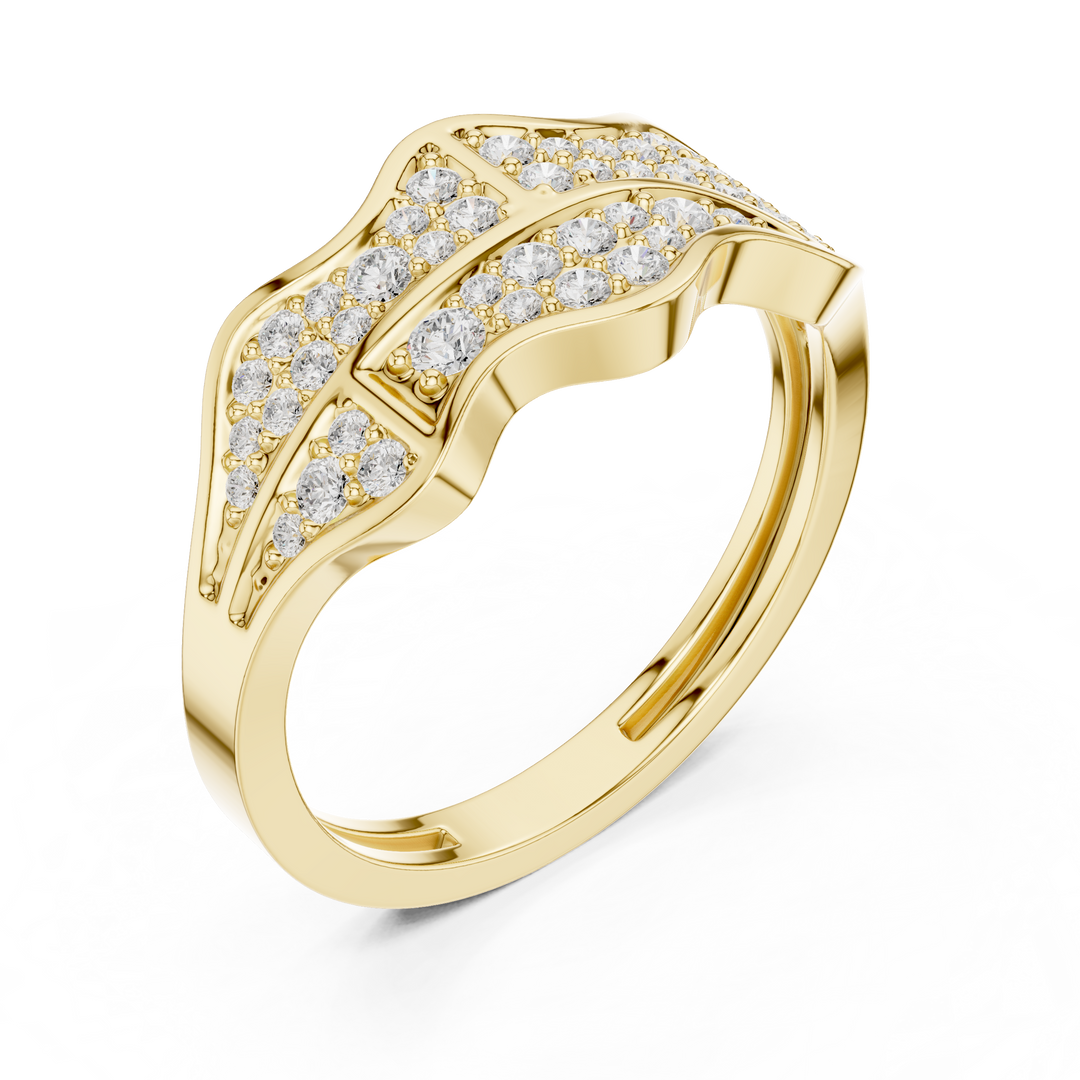 Pyramid Top Mens Ring — 0.43ct