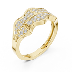 Load image into Gallery viewer, Pyramid Top Mens Ring — 0.43ct
