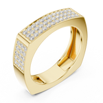Load image into Gallery viewer, Pavé Surface Mens Ring — 0.53ct
