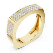 Pavé Surface Mens Ring — 0.53ct