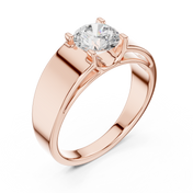 Classic Solitaire Mens Ring — 0.95ct