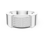 Load image into Gallery viewer, Micro-Set Flat Top Mens Ring — 0.25ct
