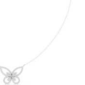 Diamond Butterfly Pendant Necklace — 0.73ct