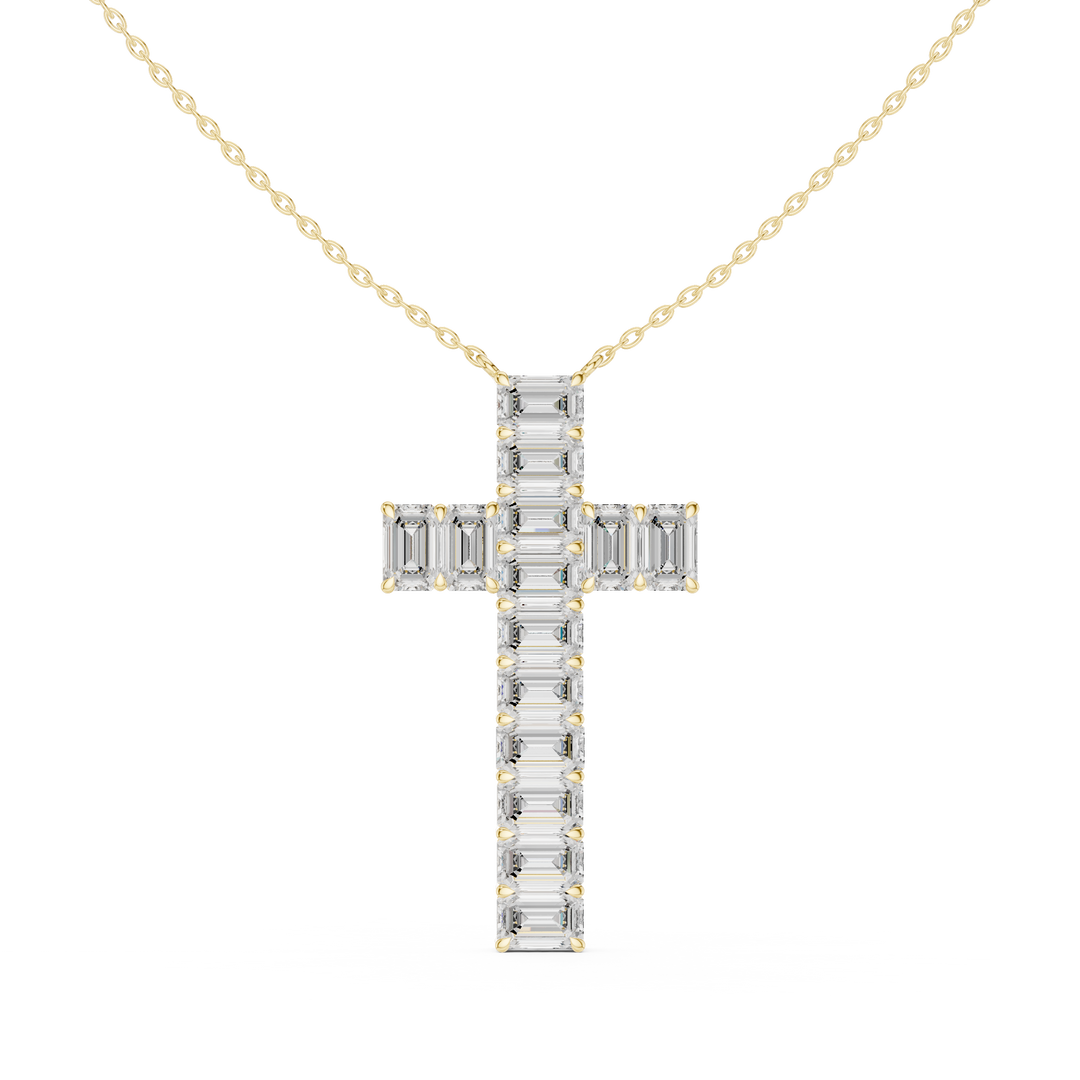 Diamond Cross Pendant — 7.00ct