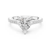 Juliet 2.00ct Heart Cut Diamond Engagement Ring