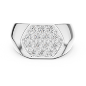 Cluster Face Mens Ring — 0.91ct