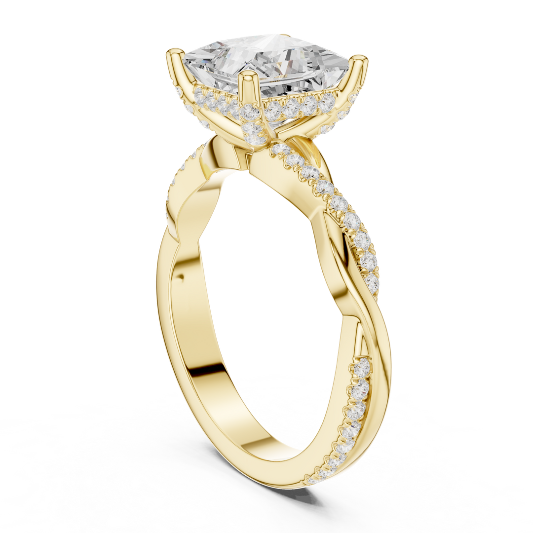 Imperial 2.00ct Princess Cut Three-Stone Diamond Ring