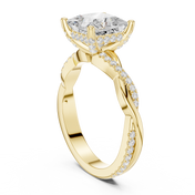 Imperial 2.00ct Princess Cut Three-Stone Diamond Ring