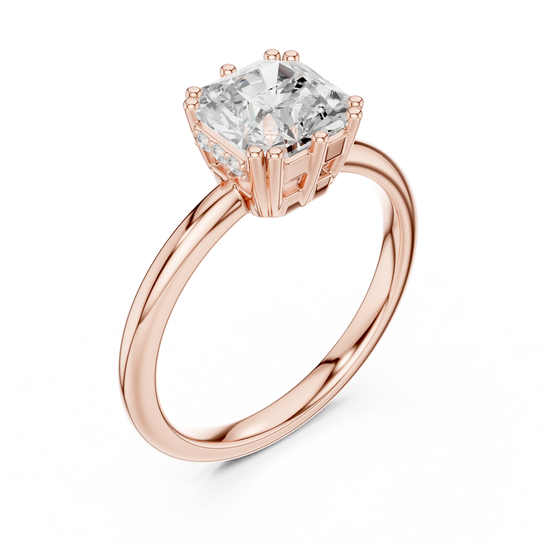 Diamantine 1.75ct Radiant Cut Diamond Ring