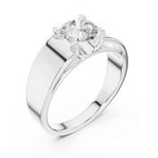 Classic Solitaire Mens Ring — 0.95ct